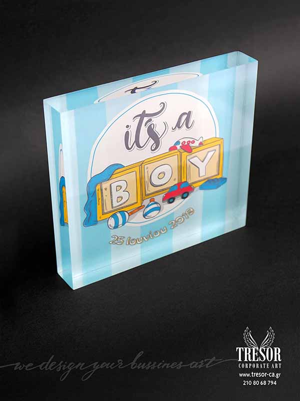 Tresor Corporate Art Στρογγυλή πλακέτα για δώρο επιβράβευσης Βραβείο πλεξιγκλας Αναμνηστικά δώρα Ειδικές κατασκευές plexiglass art and custom Δώρα με χάραξη